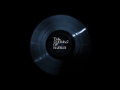 The Sounds of Njaga branding design golden record logo record typography vinyl