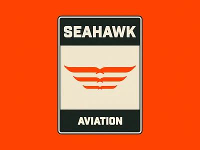 SEAHAWK AVIATION LOGO/PATCH DESIGN abstract adobe brand brand and identity brand design brand identity branding branding and identity branding design logo logo and branding logo design logodesign logomark logotype mark minimal minimalist logo patch vector