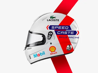 Speed Caste Skuz Racing Team branding graphic design helmet identity визуальная идентификация