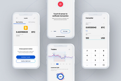 Crypto Mobile UI Kit adobe xd app app design crypto crypto app design mobile app mobile ui sketch sketch app sketch ui ui ui design ui kit