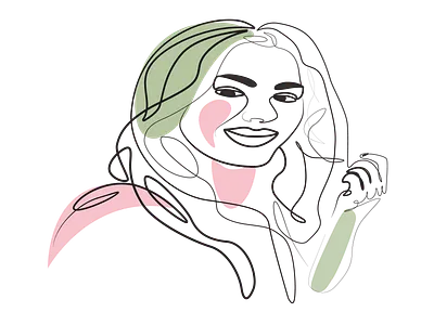 line art carton art design digital illustration face drawing illustration illustration art line art line art logo logo one line art portrait simple logo vector