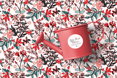 Retro Floral Pattern design fabric flowers pattern seamless pattern vector vectorart