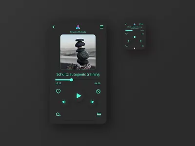 #DailyUI #009 Music Player app daily ui dailyui design minimal ui