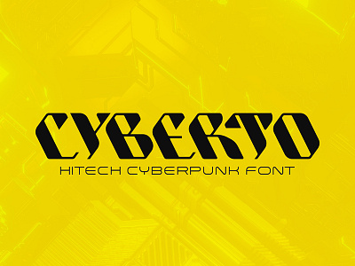 Cyberto Technology Cyberpunk Font apocalyptic