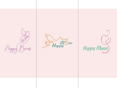 Happy Mums - parent support center logo logo design