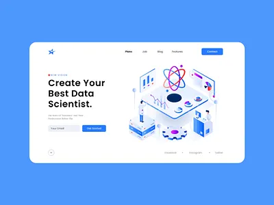Data analytics 3d data data analytics data cloud design designconcept minimal server ui ui website template ux visiul web