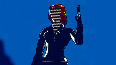 Black Widow- Low poly + Comic Style 3d art blender cgi design illustration motion graph