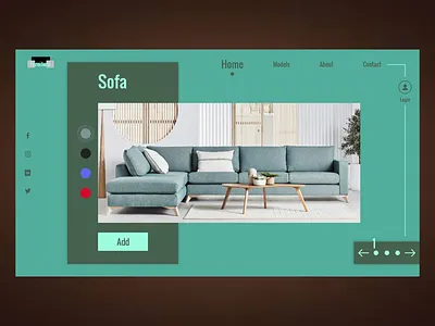 Furniture Landing Page adobe xd design forniture landing page ui user experience user interface ux web design