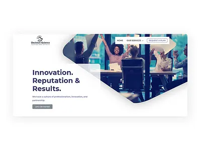 Decision Science mockup ui webdesign wordpress