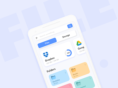 File Manager- Work In Progress adobe android app design blue clean concept dailyui dailyuichallenge design file management file manager file manager app interface ios product design storage ui ui design ux ux design