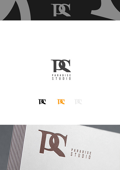 Paradise studio logo branding design logo vector