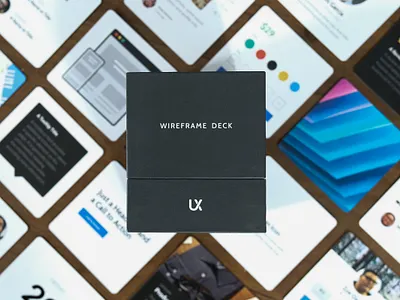 The New Wireframe Deck cards design product ui ux ux design ux kits web design website wireframe wireframes