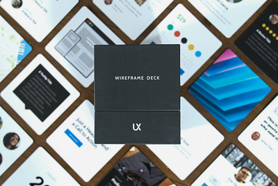 The New Wireframe Deck cards design product ui ux ux design ux kits web design website wireframe wireframes