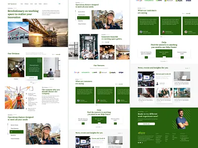 Energy Website Design landing landing page screen