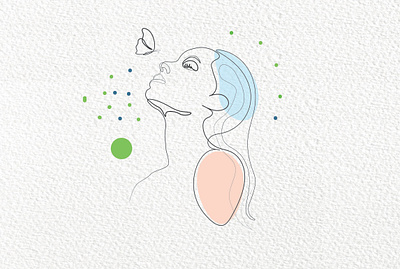 One line art design face drawing illustration illustration art line art line art portrait logo one line art simple logo vector