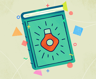 The Guidebook book design editorial healthcare illustration manual texture