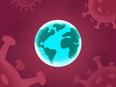 Covid and Healthcare coronavirus covid 19 design earth editorial globe healthcare illustration pandemic texture world