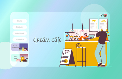 Dream cafe 3d branding graphic design illustrations logo motion graphics