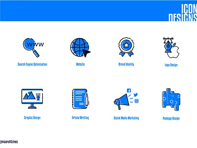 Icon Design article writting icon brand identity flaticon icon logo icon logomark modernicon packaging icon