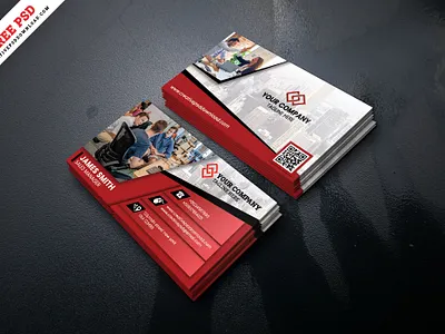 Creative Corporate Business Card Free PSD branding business card corporate business card creative psd design free business card template