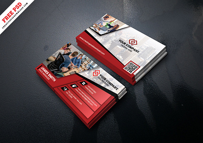 Creative Corporate Business Card Free PSD branding business card corporate business card creative psd design free business card template