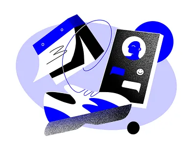 Make a plan calendar chat culture friend holiday illustration museum phone plan planning sneakers sport walk