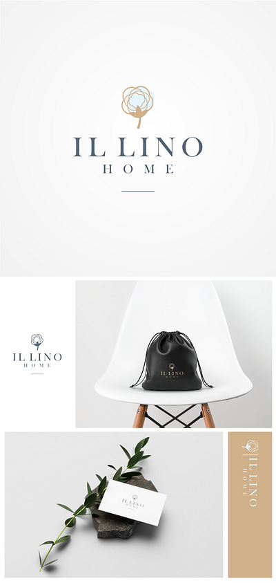 il lino home artnoise branding company company logo concept cotton design dribbble graphic design logo