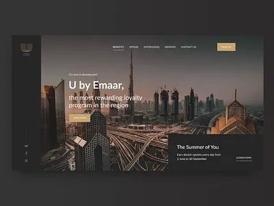 Emaar Website design animation branding clean dark interface minimal mobile mobile app motion graphics product design ux web