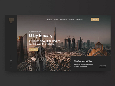 Emaar Website design animation branding clean dark interface minimal mobile mobile app motion graphics product design ux web