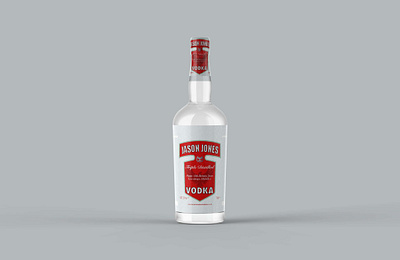 Transparent Vodka Wine Bottle Mockup bottle branding design design template designs logo mockup psd psd mockup transparent ui vodka wine