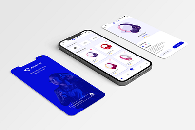 Audiozic App Ui Desing app appui creative eye catchy graphic design xd