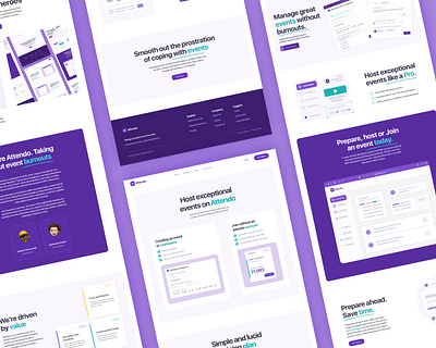 Attendo App animation design landingpage productdesign saas ui uiux website