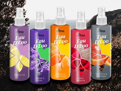 Eau D'loo Toilet Sprays - All branding design dribbble graphic design graphicdesign illustration mockup toilet spray