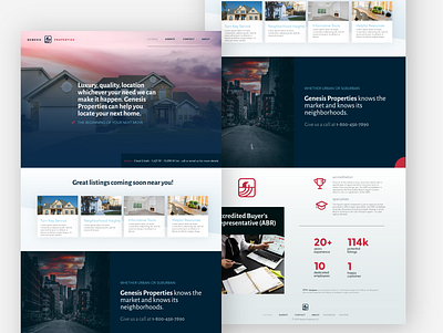 Genesis Properties Branding Variation branding design icon logo typography ui website