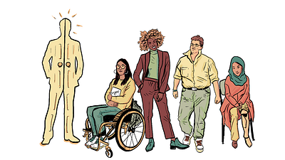 Embodied Disability Illustrations - 1 cartoon colorful comics disability illustration justice metaphor