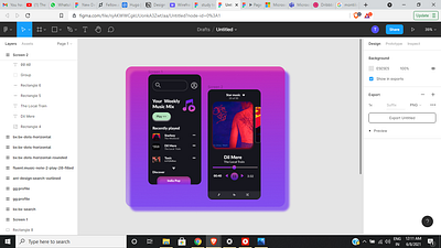 Music app UI app branding design figmadesign illustration logo ui user experience