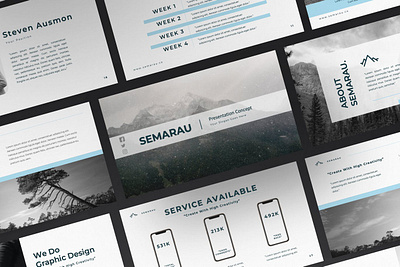 Semarau Multipurpose Template 3d animation branding clean corporate design elegant graphic design illustration logo modern motion graphics multipurpose photography pitch deck presentation simple template website