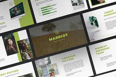 Marriot Multipurpose Template 3d animation branding clean company corporate design elegant graphic design illustration logo modern motion graphics multipurpose photography pitch deck presentation template website