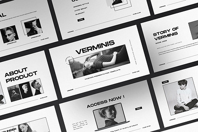 Verminis Multipurpose Template 3d animation branding clean company corporate design elegant graphic design illustration logo modern motion graphics multipurpose photography pitch deck presentation template website