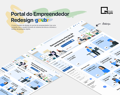 GovBR - Portal do Empreendedor Redesign brasil brazil conceito design gov governo redesign site design web