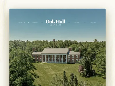 Oak Hall Estate — Home cover estate maine mansion northport oak hall website