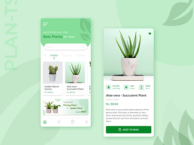 PLANT E-Commerce App Concept app branding conceptualapp design mobileapp ui ux