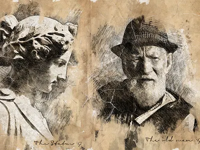 Vintage Sketch Photoshop Action 3d action actions animation branding design digital drawing effect graphic design illustration logo manipulation motion graphics photomanipulation professional realistic sketch vintage