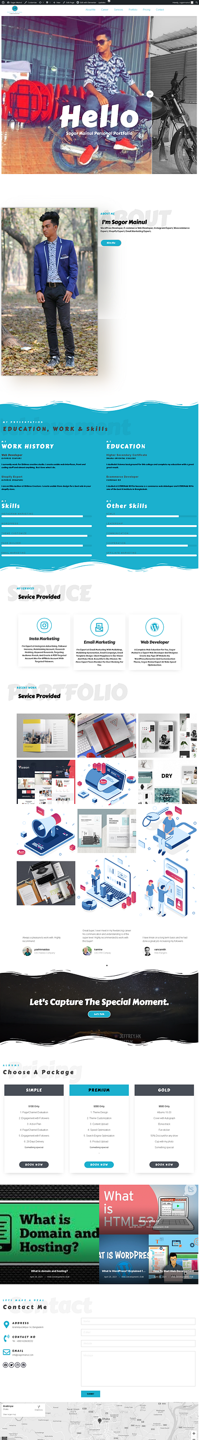 Portfolio Homepage Design branding graphic design logo portfolio portfolio site web desiging web design web developing website design website developer