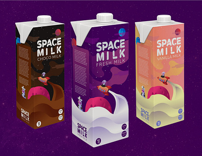 Milk Packaging ai brand branding design illustration logo packaging design ui ux vector