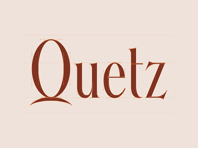 Quetz – Wordmark. custom type lettering logo type typography vector