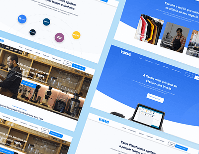 Invoicing Software blue landing landing page restaurant website