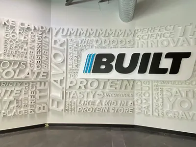 Built branding graphic design logo