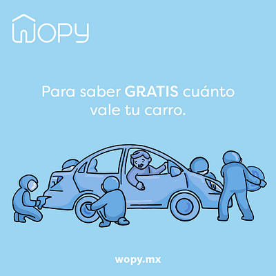 Wopy Marketing Campaign - Cars apps cars illustration