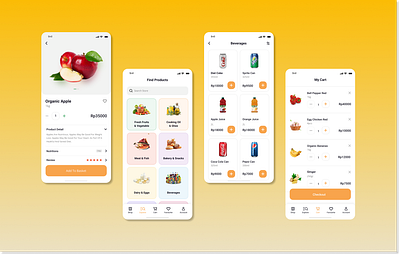 Fresh Market Mobile App - Mobile UI graphic design mobile app mobile ui